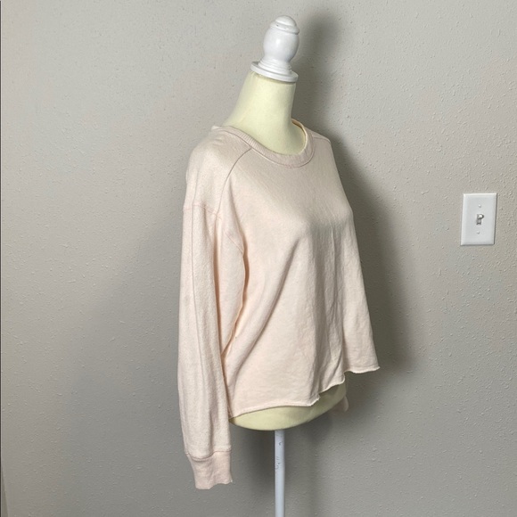 Aerie Blush Pink Long Sleeve Crewneck Sweater Womens Medium Soft Knit Athleisure - Picture 5 of 12